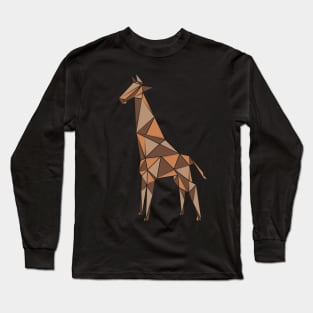 Giraffe, origami style Long Sleeve T-Shirt